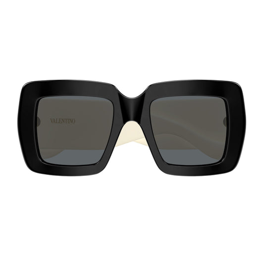 Valentino VG0056S Linea V Logo 001 Black Ivory Grey